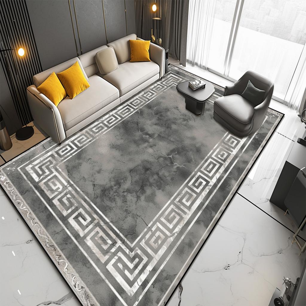 New Nordic Style Carpets for Living Room Grey Purple Modern Room Decor Large Rug Home Non-slip Entrance Door Mat Bedroom Tapete