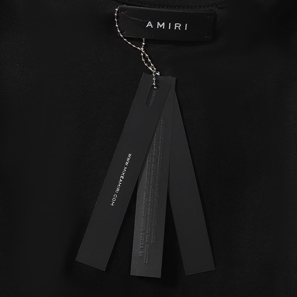 721 Amiri 2025 Sommar Ny Herr- och Dam Lös Högkvalitativ Bomull Plus Size T-shirt Par T-shirt Spricka bokstav lejon tryck