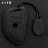 Genuine Leather Auto Smart Key Fob Cover Case Housing Fit For Bmw X1 X3 X5 X6 X7 1 3 5 6 7 Series G20 G30 G11 F15 F16 G01 G02 F48 G05 G06 G07 Remote