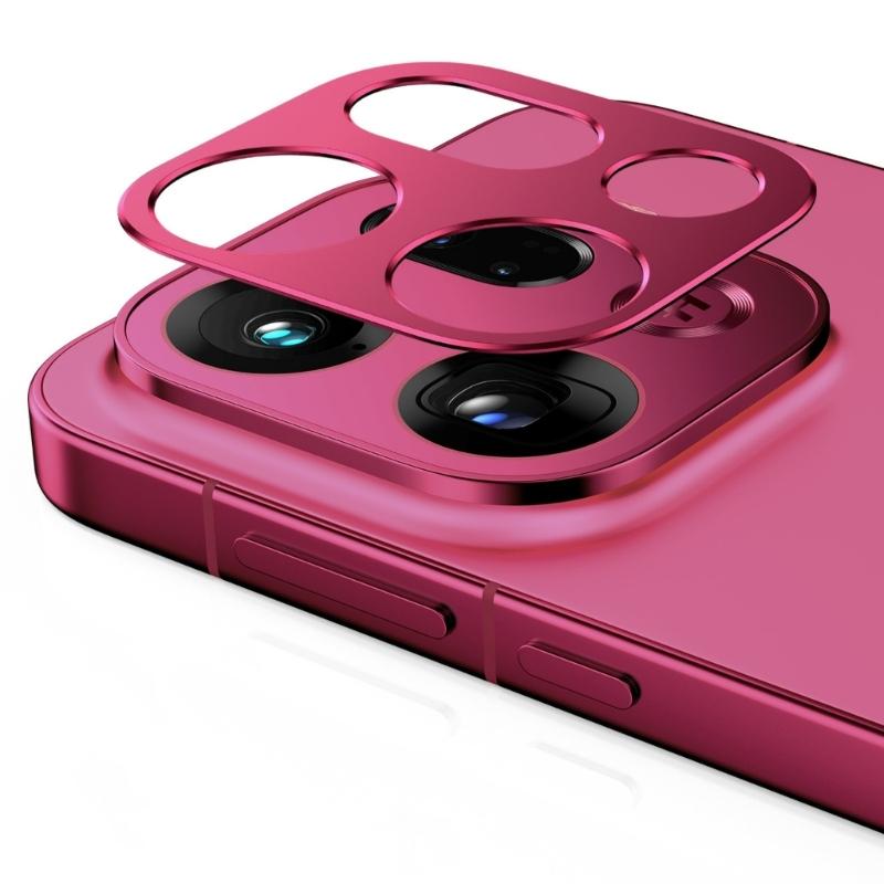 

Strong Aluminum Phone Lens Cover Frosted Texture Not Fingerprints Coating Easy Carry Defense for Phone FindX9 Use красный
