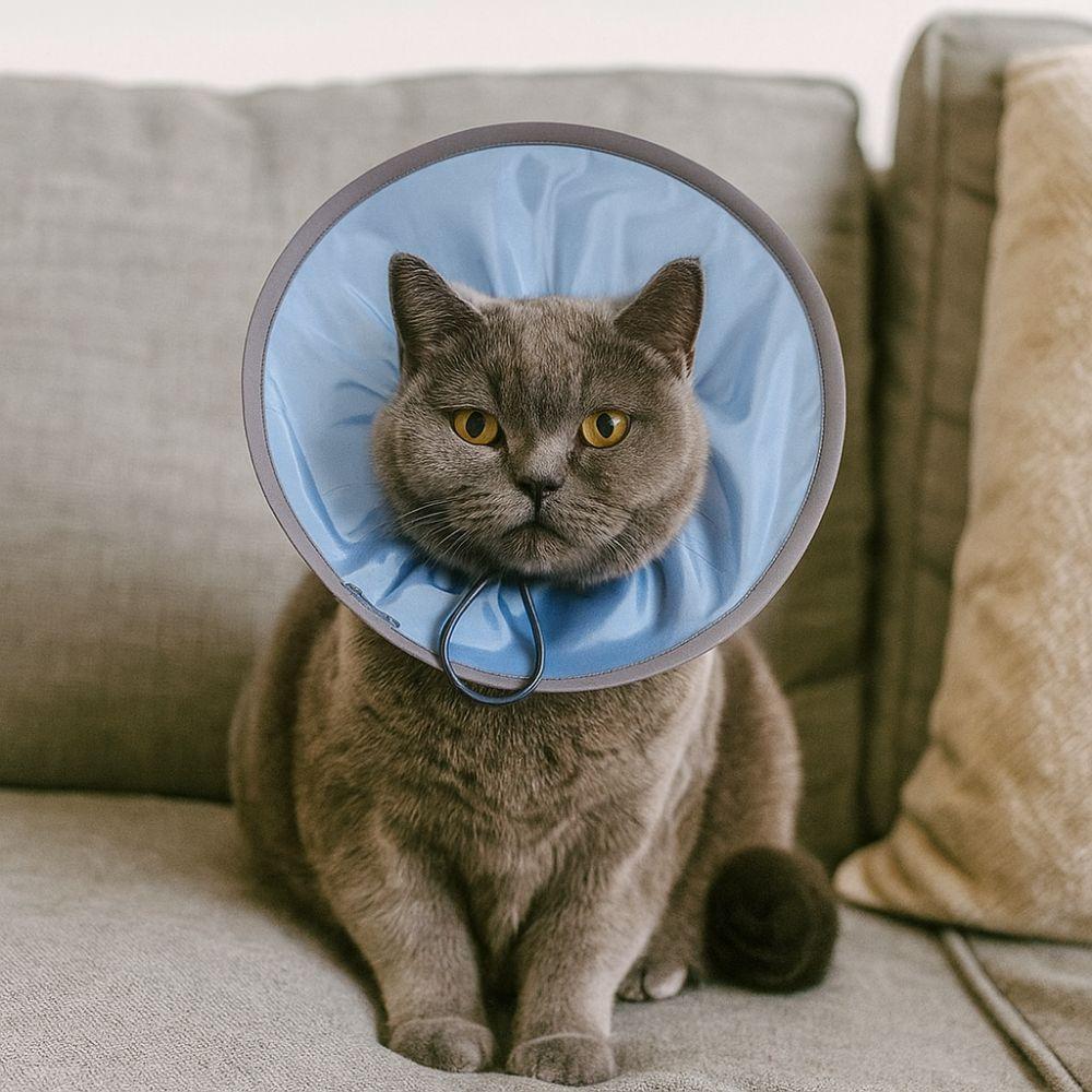 Anti-licking Pet Elizabethan Collar Waterproof Adjustable Cat Protective Collar Soft Anti Biting Small Dog Headgear