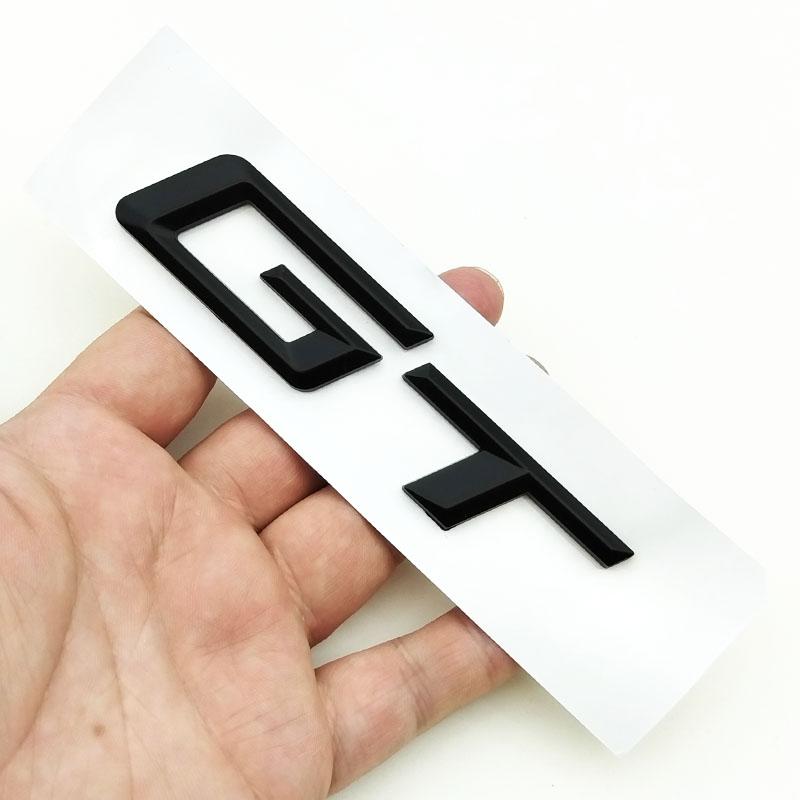 3D ABS Logo GT Emblem Letters Badge Car Rear Trunk Sticker for F34 E36 E39 E46 F07 G32 650 535i 630i 3 5 6 Series GT Accessories