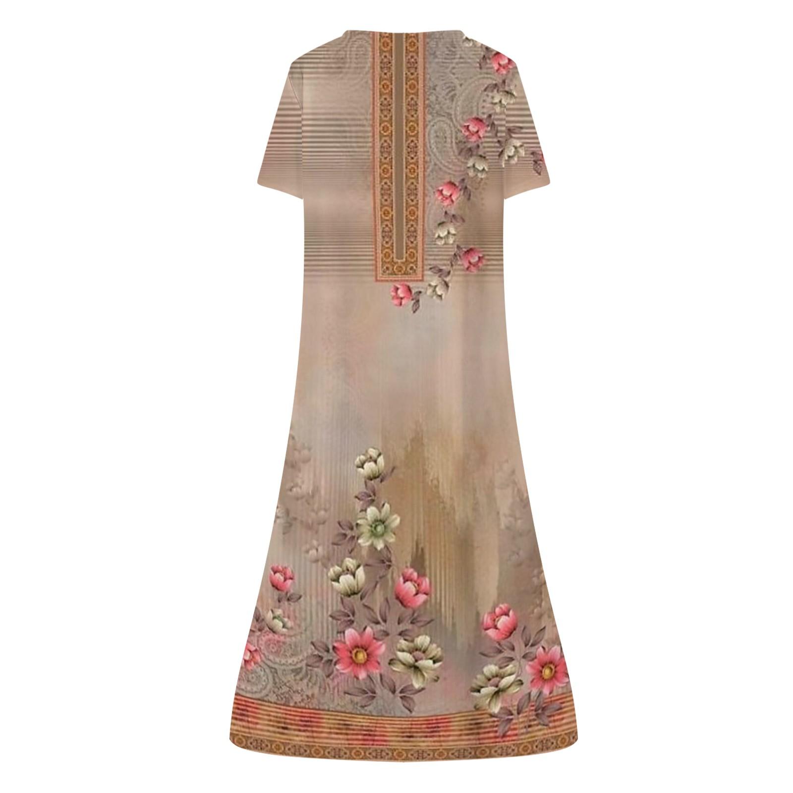 Женская летняя повседневная модная пляжная свинг-юбка с v-образным вырезом и короткими — фото 5