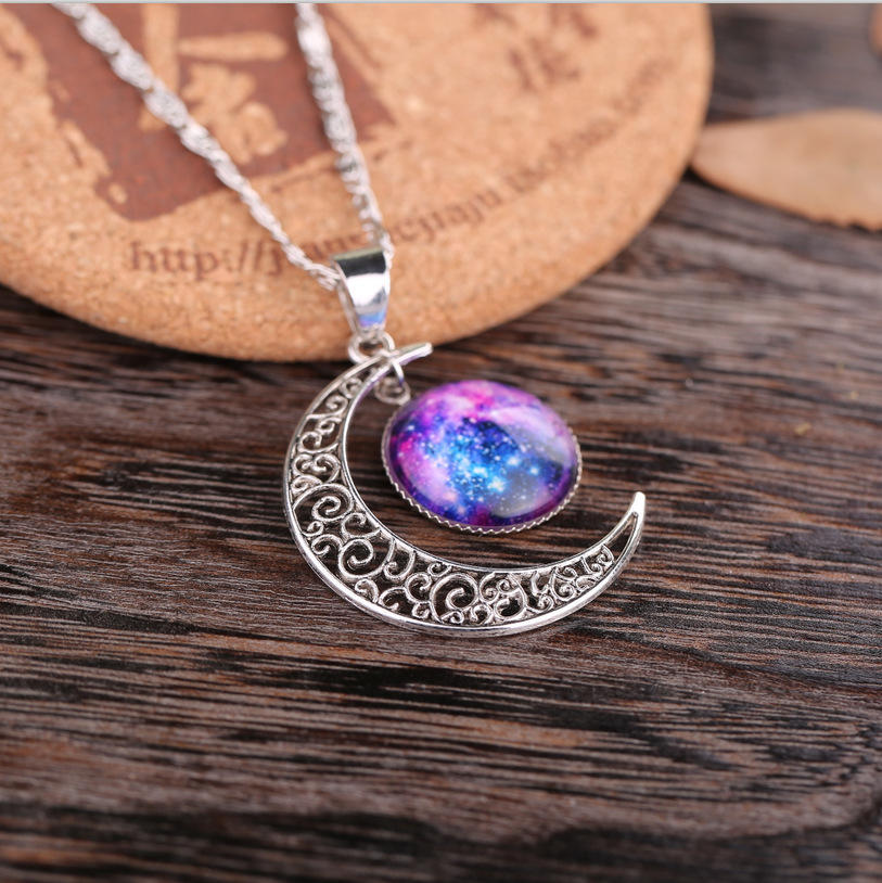 Direct Necklace Star Moon Necklace Time Gem Star Necklace X002