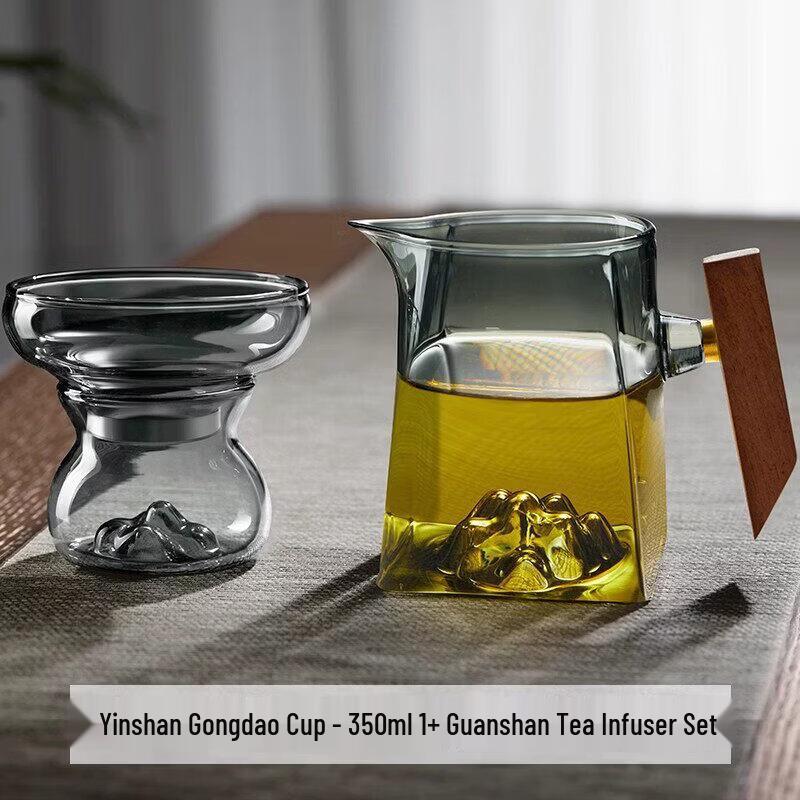 Youluo Premium Glass Gongfu Tea Pitcher with Integrated Strainer