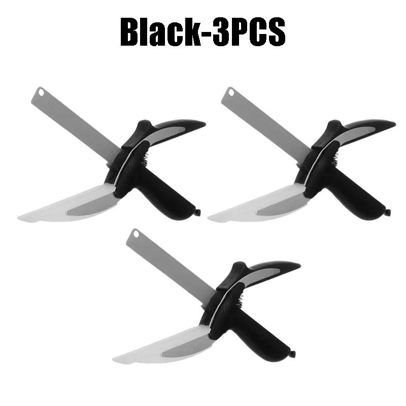 Premium Chop Scissors Cutting Board Scissors Vegetable Easy Cutter Multifunction Separable Kitchen Scissors with Knife Sharpener