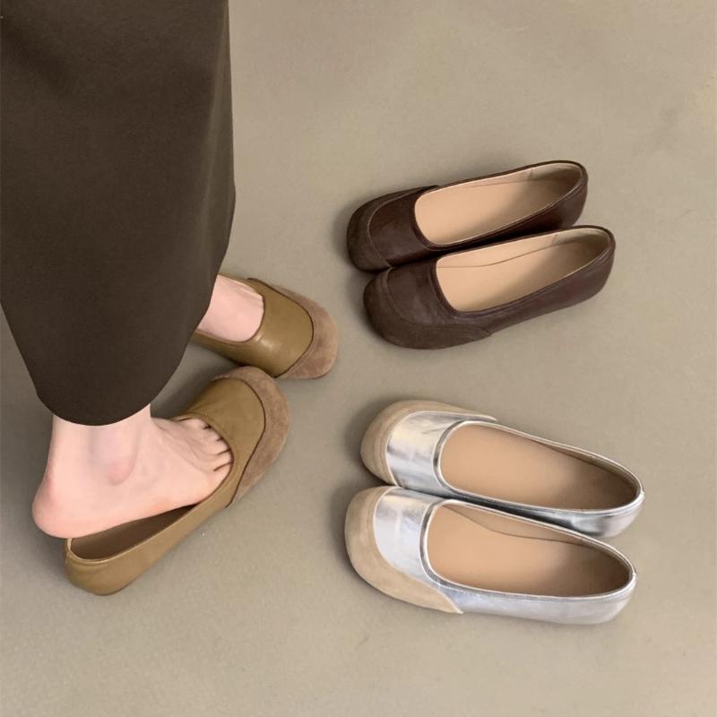 Fashion Fashion Versatile Woman Shoes 2025autumn New Round Toe Flat Shoe Simple Women's Ballet Shoes Anti Slip Women Casual Shoe Zapatos