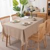 Log Wind B & B Cotton Jacquard Geometric Stripe Rectangular Tablecloth Coffee Table Dining Table Cloth Cover