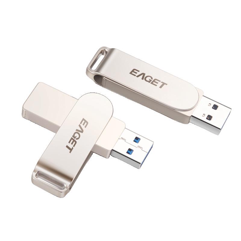 High-Speed Eaget F60 Metal USB 3.0 Flash Drive - Available in 16GB, 32GB, 64GB with Engraving Option