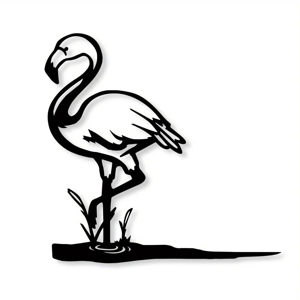 

Добавьте изюминку в свой сад с помощью металлического декора «Фламинго» для двора — идеального настенного искусства для садовых вечеринок и украшения дома бежевый