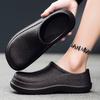 Fashion Chef Shoes Men's Lightweight Summer New Men's Shoes Waterproof Breathable Large Black Indoor Kitchen Anti Slip Work Shoes 2025