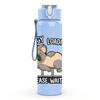 1PC Cat Mouse Funny Cartoon Print 750ml Color Plastic Sports Water Bottle Leakproof Flip Straw Lid Suitable for Sports Office Home Use