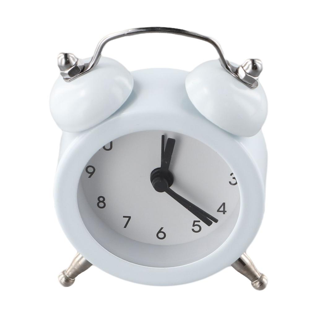 A Little Sound Alarm Clock Classic Double Bell Metal Main Body PVC Clock Face