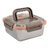 Easy To Carry 304 Stainless Steel Food Container with Leakproof Lid