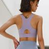 Women High Impact Shockproof Front Zip Sports Bra For Yoga Running Fitness