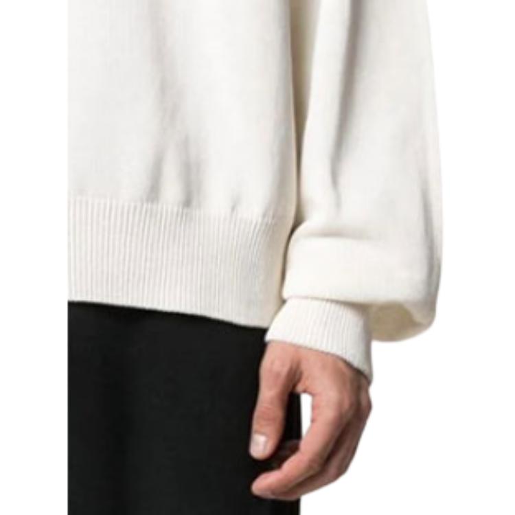 Men's adidas Y-3 Sweatshirts Men's White Crew Neck Moderate