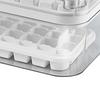 Ice Cube Tray Double Layer 64Pcs Ice Maker Box Home Press Easy Release Ice Freezer Storage Box