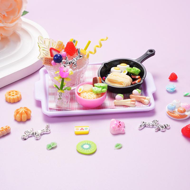 Girl Toy Making Ice Cream Cake Toys Game Kids Plastic Food Toy Diy Simulation Dessert Milk Tea Cup Set Toy For 3+ Years Child