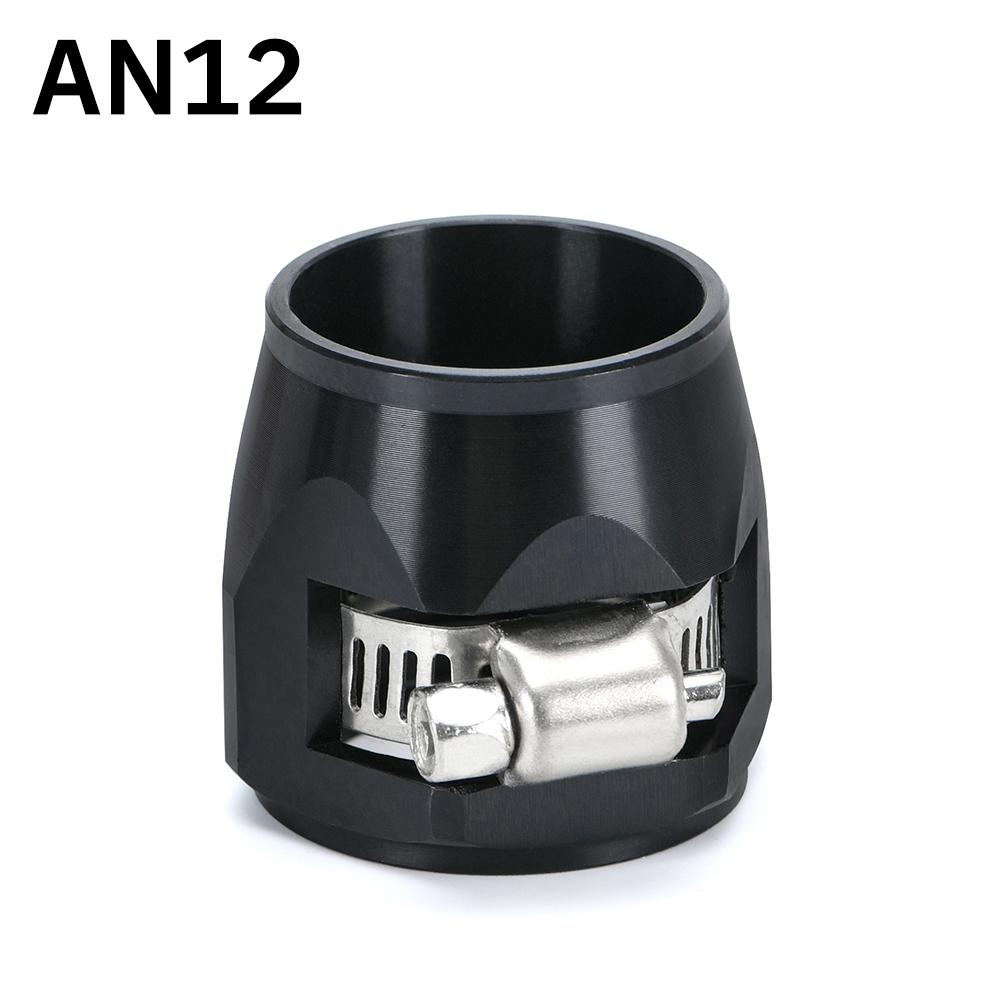 1pcs Hose Clamp AN4 AN6 AN8 AN10 AN12 Fuel Pipe Clip Oil Water Tube Hose Fittings Finisher Clamps Hex Finishers