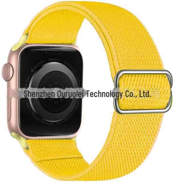 Adjustable Elastic Nylon Band with Sliding Buckle for Apple Watch iWatch7