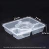 Horned Pansy 1500ml Disposable Lunch Box with Lid
