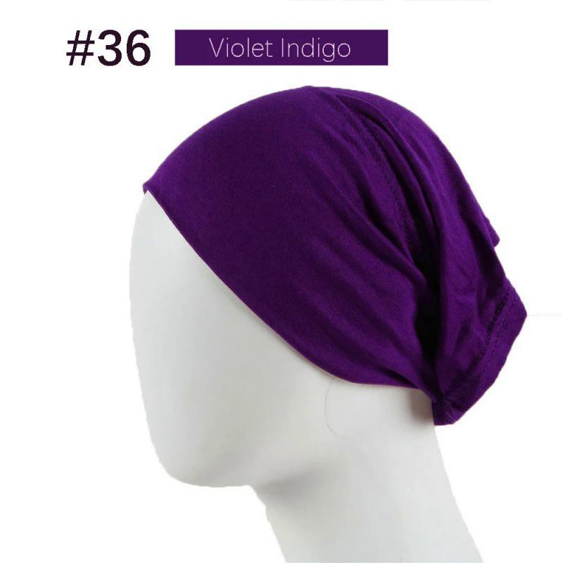 Modal Solid Color Women's High-Elasticity Mercerized Cotton Malaysian Tube Beanie Arabic Snood