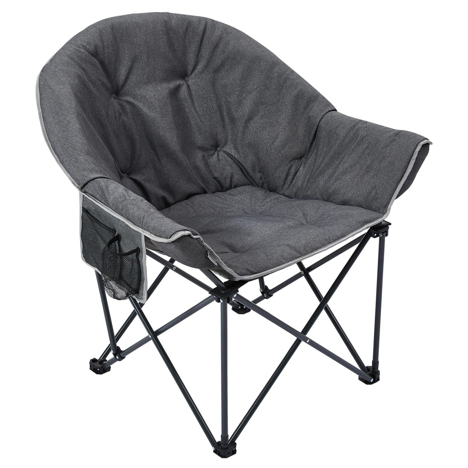 

[limited ]SOLO UP Outdoor Chair Moon Chair Detachable Seat Camping Chair Folding Chair with Mesh Pocket and Storage Bag M-2254