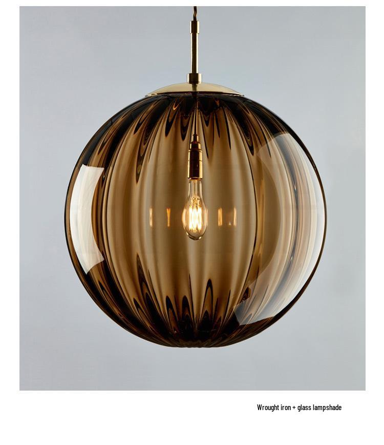 Nordic Style Glass Single Pendant Lamp for Restaurant or Home
