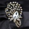 Hofstil Strass Kristall Brosche Weiblich Luxus Farbe Schwerindustrie Brosche Elegante Accessoires