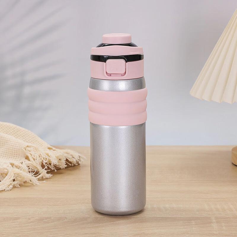 Nufeng 316 Stainless Steel Portable Sports Water Bottle with Straw