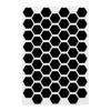GRIPLUS Strong GRIPLUS Postcard Size Ultra-Thin, Anti-Slip Stickers, Hexagon, (1, Black)