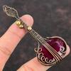 Kashmir Ruby Copper Wire Wrapped Pendant Gemstone Copper Pendant Ruby Guitar Jewelry Handmade Jewelry Gift For Mom Music Instrument Jewelry