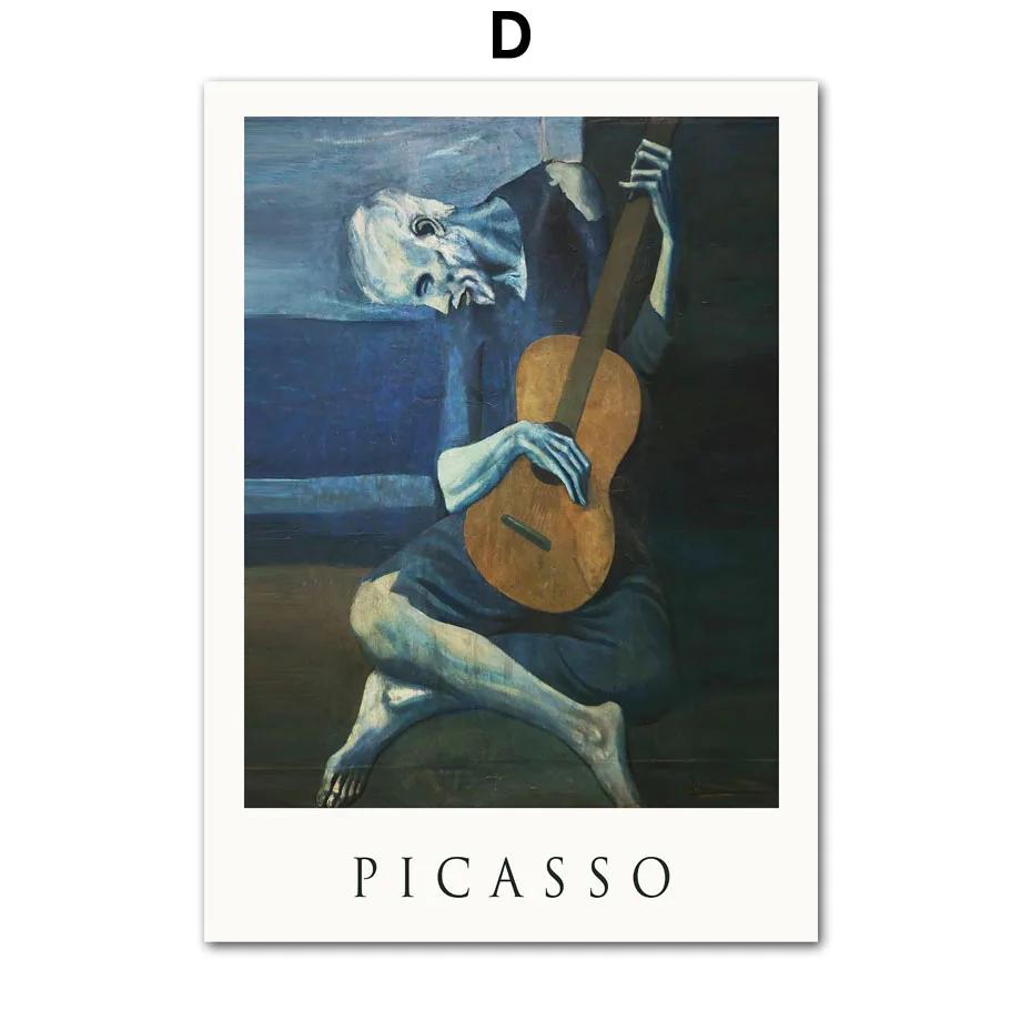 Retro Wall Art Painting, Canvas Posters and Prints, Fish, Picasso, Swan Woman Portrait, Buddha, Wall Pictures for Living Room De