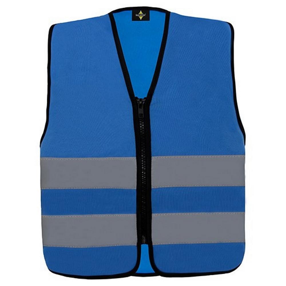 Korntex Childrens/Kids Aalborg Front Zip Safety Hi-Vis Vest