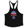 Summer Street Trend Cotton Loose Tank Top Skull Print Personalized Vests Fitness Bodybuilding Cotton Breathable Stringer Singlet