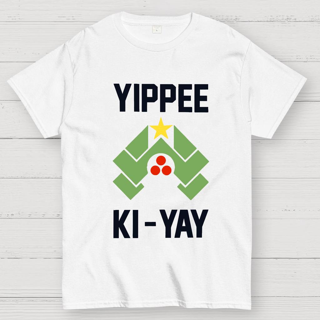 Yippee Ki Yay Christmas Cotton Summer Casual Cool Loose T-Shirt