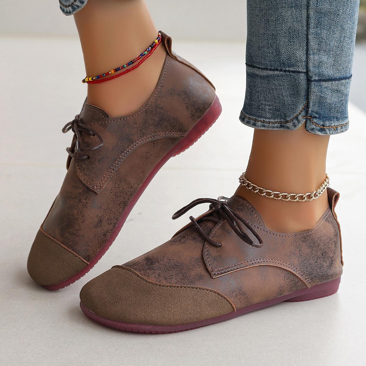 

Woman Flats Shoes Loafers Fashion Casual Sports Sneakers Trend Brand Women s Fashion Dress Shoes New Lace Up Femme 36