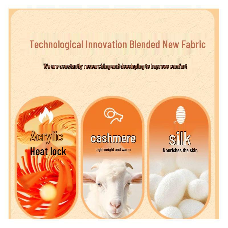 Children's Silk Cashmere Warm Base Layer - Sporty Round Neck for Boys & Girls (Autumn/Winter Wear)