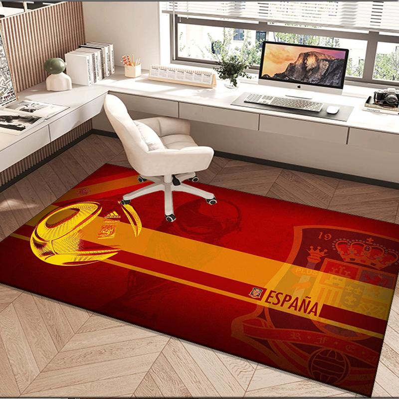 1PC Rug Spain Flag Map Art Carpet, Chair Rug,Area Rug for Office Bedroom Living Rooms Bedroom, Doormat Decor Christmas Fan Gifts