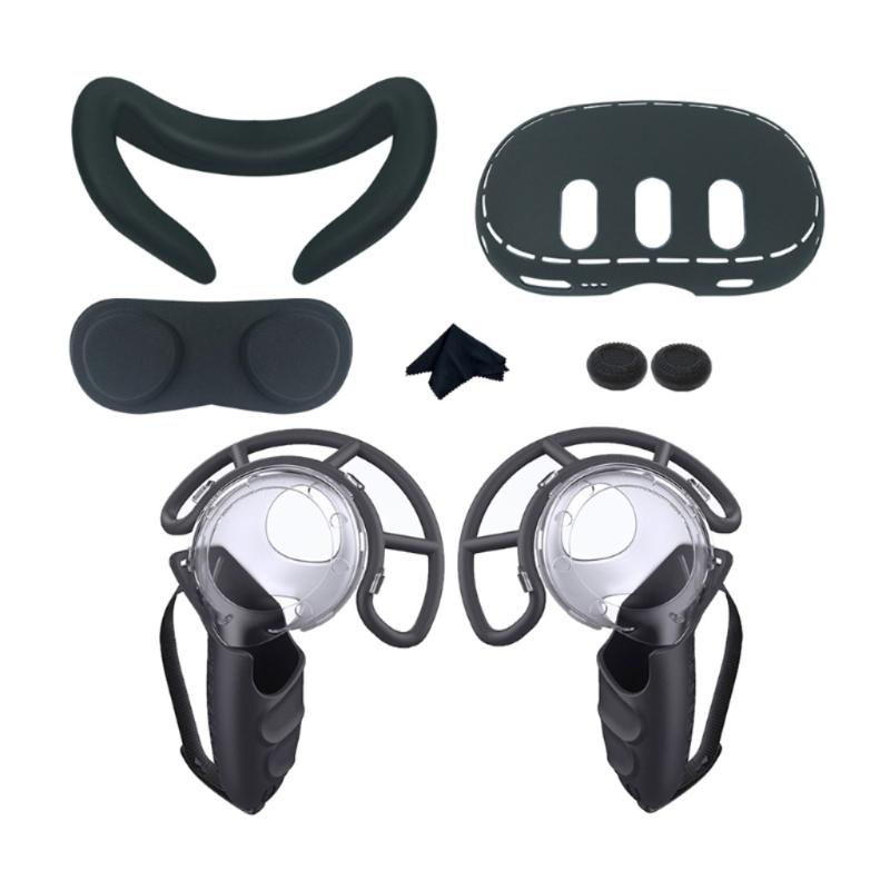 Kratzfeste VR-Schutzhülle Silikonhülle Abdeckung für Meta Quest 3 VR-Headset Maske Linse Schale Kappe Zubehör