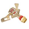 G3 4in 25mm Male Thread Zinc Alloy Irrigation Garden Rocker Arm Sprinkler Nozzle Spray Head
