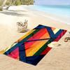Colorful Geometric Pattern Towel Beach Towel Quick-drying for Travel Outdoor Sports Jogging Beach and Swimming
