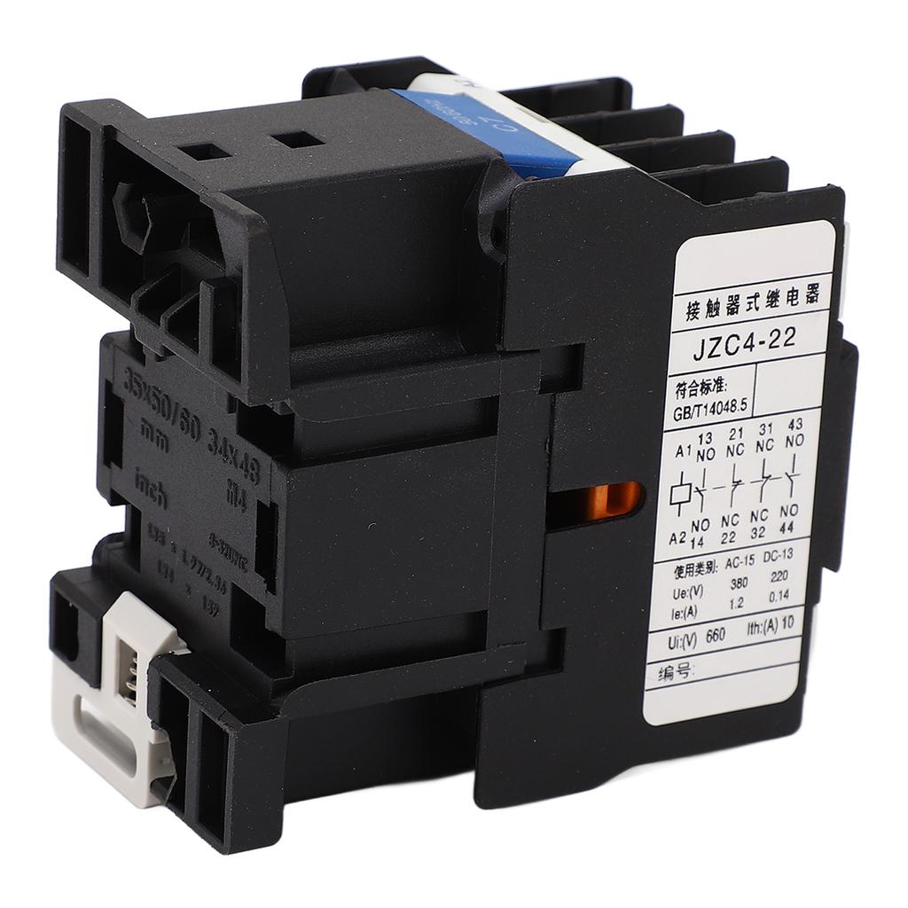 2 Poles AC Contactor 3 Phase 2NO 2NC Electric Contactor Intermediate Relay for Power Distribution AC Control Contactor