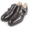 Zapatos de vestir John Lobb William Horma 9795 Doble Hebilla Marrón oscuro Piel de becerro Museo para hombre Usado