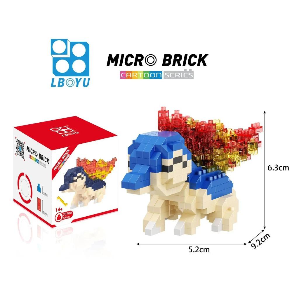 Kawaii LNO Pokemon Micro Building Blocks Snorlax Blastoise Gengar Charmander Bulbasaur Pikachu Mini Brick Figures For Kids Toys