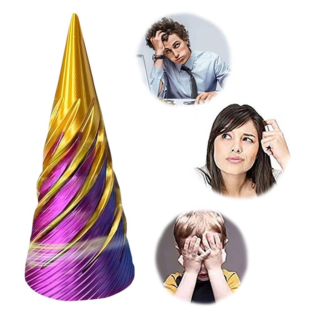 2025 Impossible Pyramid Passthrough Sculpture 3D Printed Helix Screw Fidget Toy Spiral Cone Decompression Decorative Ornaments