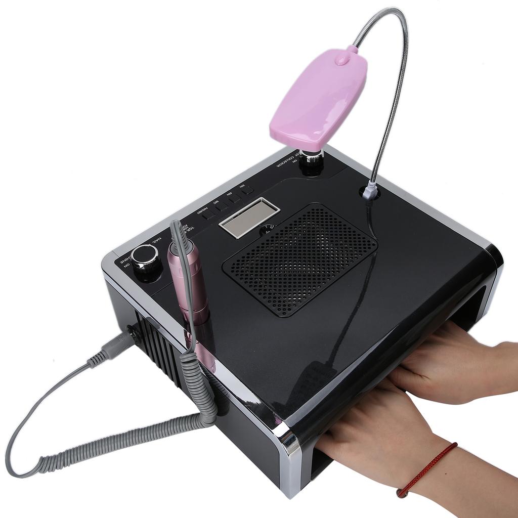 108W 4-In-1 Nail Suction Dust Collector Nail Art Curing Lamp Light Grinding Machine