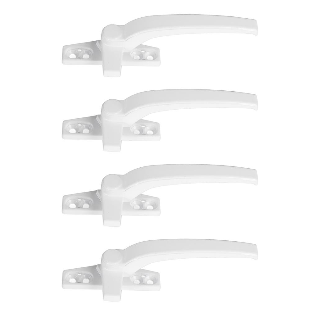 Mâner Fereastră Aliaj Aluminiu pentru Deschidere Orizontală, Exterior, Deschidere Batantă, Siguranță cu Blocare, Feronerie Dreapta Alb