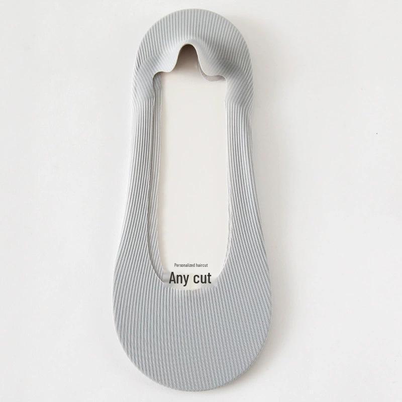 

Женские летние носки из ледяного шелка, нескользящие, невидимые - Тонкие, неглубокие, идеально подходят для туфель на высоком каблуке Cardboard Packaging, One Size (34-39)