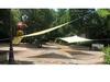 Cross-Border 2x2m Waterproof Sunshade Sail Set - Square UV Protection Awning Canopy